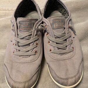 BOBS from Skechers Grey Memory Foam Sneakers, Size 8 M